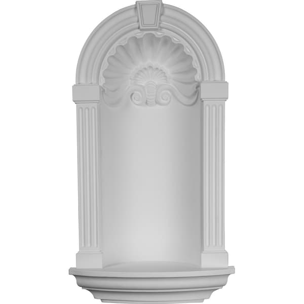 Ekena Millwork 17 3/4"W x 31 1/2"H Ashford Wall Niche (RO: 11"W x 24 3/4"H x 4 7/8"D) NCH17X31AS - main